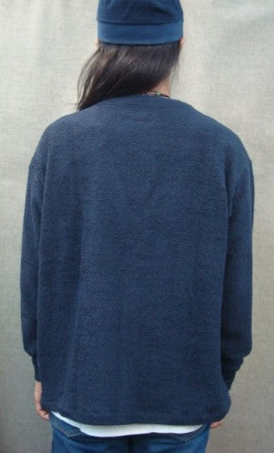 両面パイルカーディガン 125-592（カラー：NAVY）