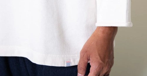 ミニ裏毛９分袖フットボールC&S 125-588（カラー：OFF WHITE）