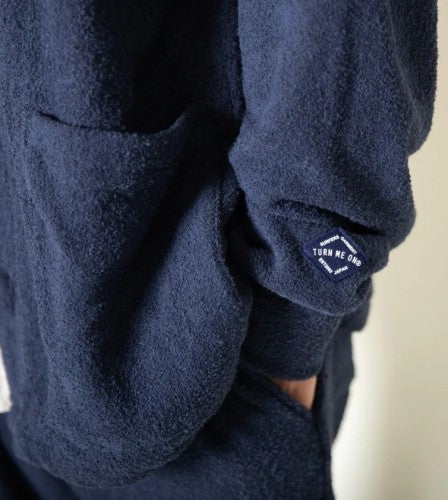 両面パイルカーディガン 125-592（カラー：NAVY）