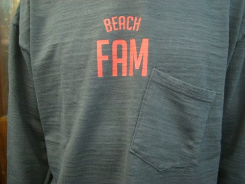 FAM Y-1014B(ビッグポケットTシャツ) UNISEX(男女兼用)ワンサイズのみ(カラー：スミクロ) 日本サイズ