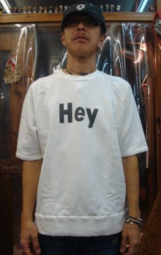 Hey Y-0867B(裏毛生地) サイズ：UNISEX(男女兼用)ワンサイズのみ（日本サイズ）カラー：オフ