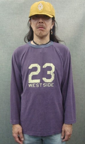 パイルラグランカットソー 125-593（カラー：PURPLE）