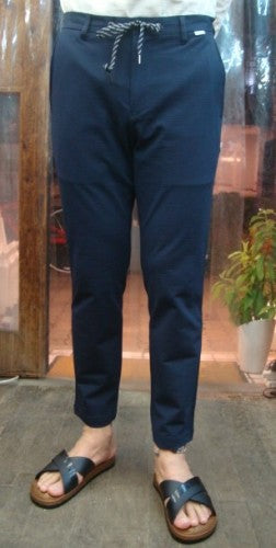 COOLMAXストレッチ クロップドパンツ 222-146（カラー：NAVY）