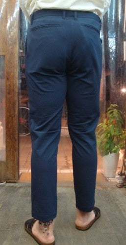 COOLMAXストレッチ クロップドパンツ 222-146（カラー：NAVY）