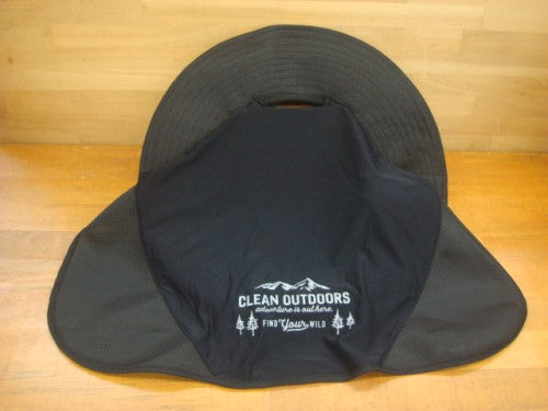 BC003 FRESCO LONG SHADE HAT（カラー：BLACK）