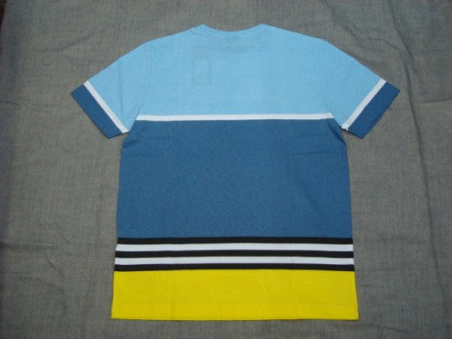 STRIPED 1975 SS TEE FOA400257（カラー：BLUE YELLOW COLOR BLOCK 94E ）