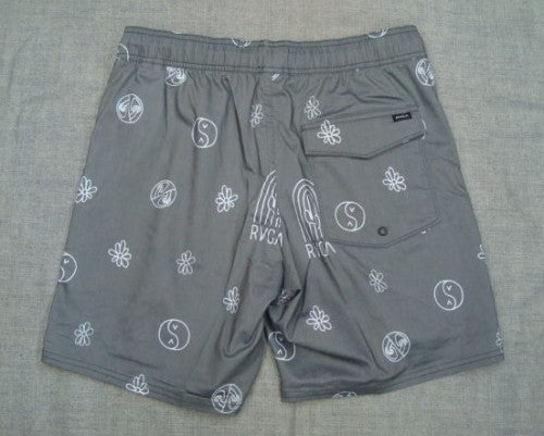 メンズ BARNES ELASTIC SHORT ボードショーツ/サーフトランクス 17"（カラー：BLACK PRINT）BC041-510・・店頭のみの販売！Sサイズ、Mサイズ在庫あり。