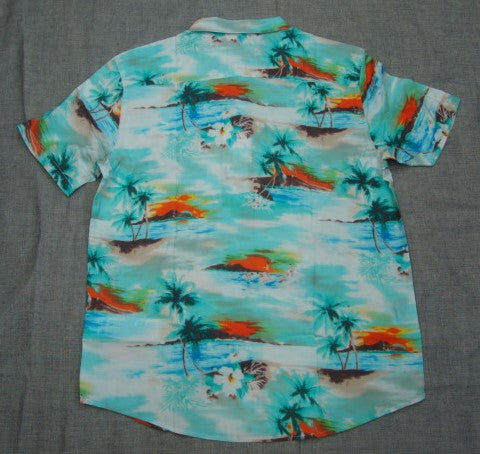 メンズ PARADISO SS BC041-138 M5113RPD ショートスリーブシャツ（カラー：TEAL）サイズ：M・・店頭のみの販売！Mサイズ、在庫あり。