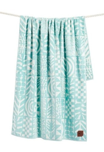 SLOWTIDE（スロータイド）BEACH TOWEL（ビーチタオル）STOW004 RAINBOW BRIDGE PREMIUM WOVEN BEACH TOWEL- COASTAL MIST （レインボーブリッジプレミアムウーブンビーチタオルコースタルミスト）