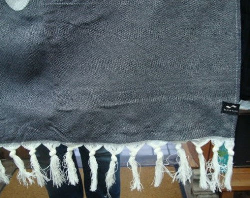 SLOWTIDE（スロータイド）BEACH TOWEL（ビーチタオル）STTT014 BOTANICAL BALANCE TURKISH TOWEL- BLACK（ボタニカルバランスターキッシュタオルブラック）