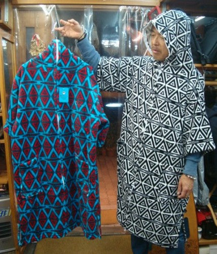 DECANT MICROFIBER FULL ZIP UP PONCHO(デキャントマイクロファイバーフルジップアップポンチョ）NAVAJO