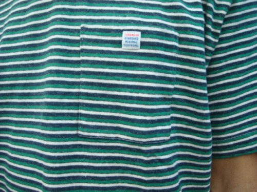 マルチボーダーPKT TEE 124-550（カラー：NAVY/GREEN）