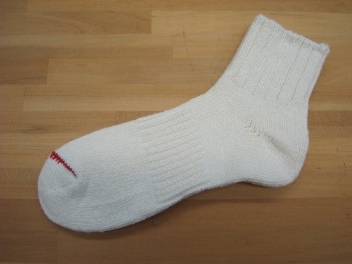 LOW SOCKS スラブネップ MENS 106504　カラー：Off White（サイズは25-27cmのワンサイズ）