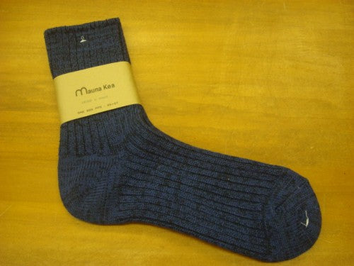 ローゲージリブ MENS 102170　カラー：Dark blue（サイズは25-27cmのワンサイズ）