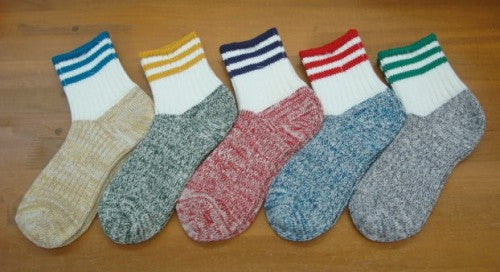 杢リブ3本ライン MENS 102273（サイズは25-27cmのワンサイズ）
