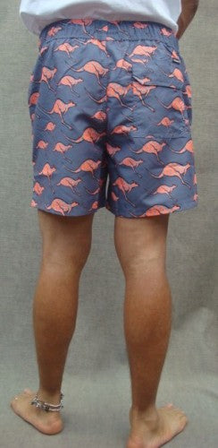 MEN SWIM SHORTS 00015747（カラー：7821 DK GREY/ORN AOP）
