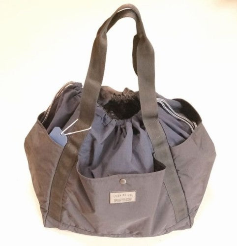 撥水ナイロン/リップストップビッグトート 523-230（カラー：NAVY/BLACK）