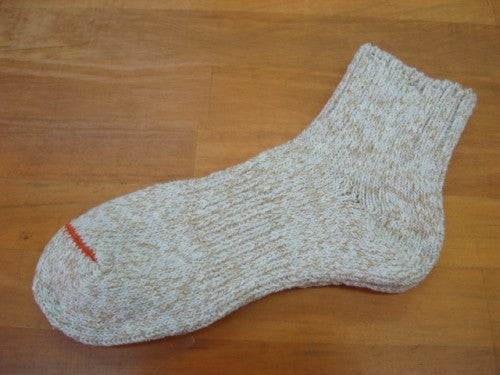 LOW SOCKS スラブネップ LADIES 206504　カラー：杢 Beige（サイズは23-25cmのワンサイズ）
