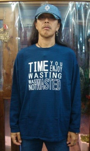 Time you Y-0886A(ビッグTシャツ) UNISEX(男女兼用)ワンサイズのみ(カラー：ネイビー) 日本サイズ