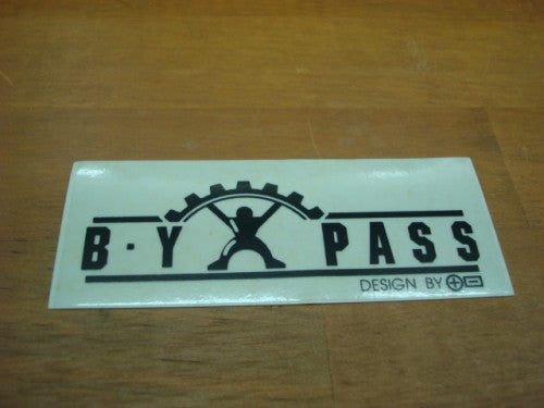 BYPASS ステッカー（カラー：ブラック）１０．５Ｘ４ｃｍ