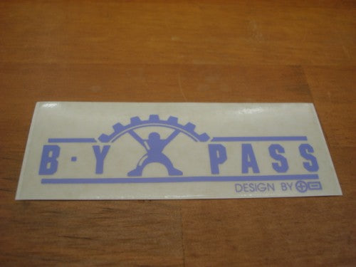 BYPASS ステッカー（カラー：ラベンダー）１０．５Ｘ４ｃｍ