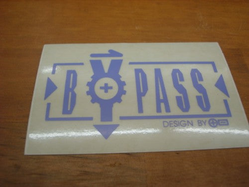 BYPASS ステッカー（カラー：ラベンダー）９Ｘ６ｃｍ