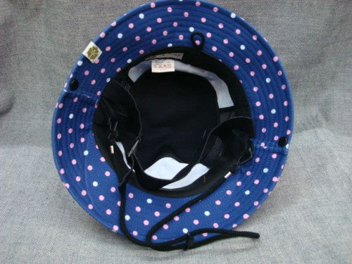 LADIES STRETCH DOT SURF HAT（カラー：NAVY）サイズ：57cmのワンサイズ
