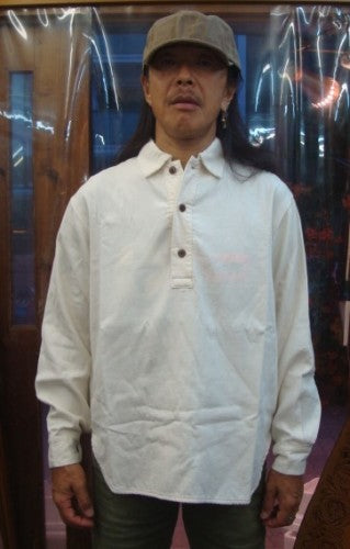 ルーズシルエットP/Oシャツ 322-109（カラー：OFF WHITE）