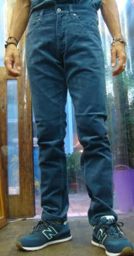 ストレッチコーデュロイ 5POCKETパンツ 221-142（カラー：NAVY）