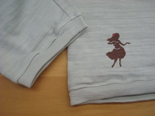 ALOHA Y-0943(ビッグTシャツ) UNISEX(男女兼用)ワンサイズのみ(カラー：サンドグレー) 日本サイズ