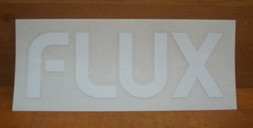 FLUX LOGO STICKER(フラックスロゴステッカー) FCDS01SW カラー：WHITE(ホワイト) Sサイズ