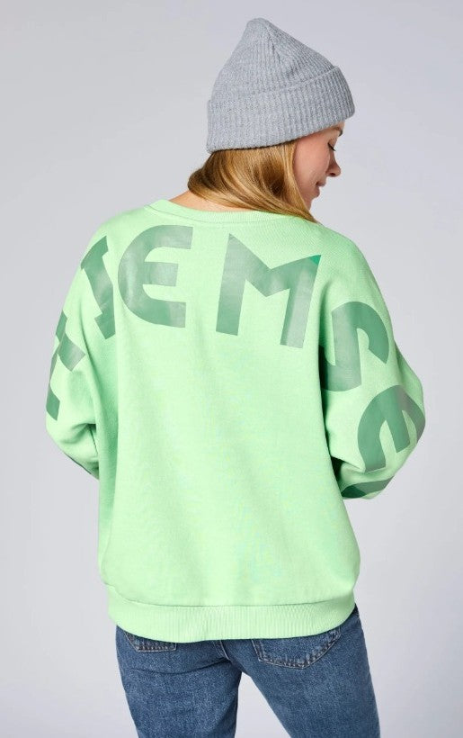 WOMEN SWEATSHIRT 00017352（カラー：14-6319 MEADOW）サイズ：L（レディースEUサイズ）