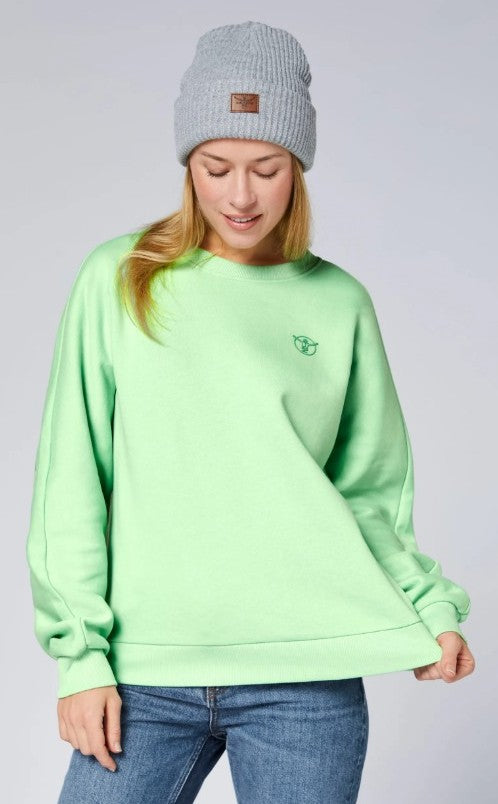 WOMEN SWEATSHIRT 00017352（カラー：14-6319 MEADOW）サイズ：L（レディースEUサイズ）