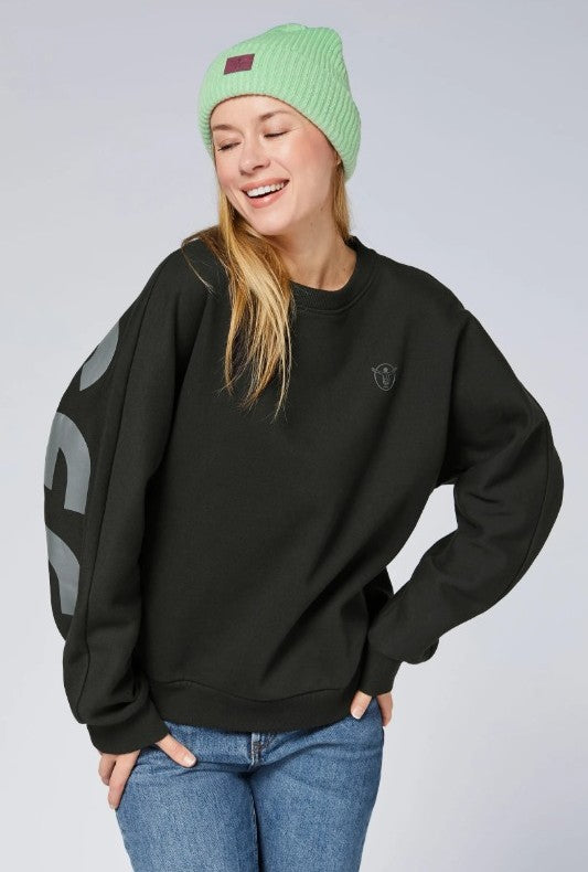 WOMEN SWEATSHIRT 00017352（カラー：19-3911 BLACK BEAUTY）サイズ：L（レディースEUサイズ）