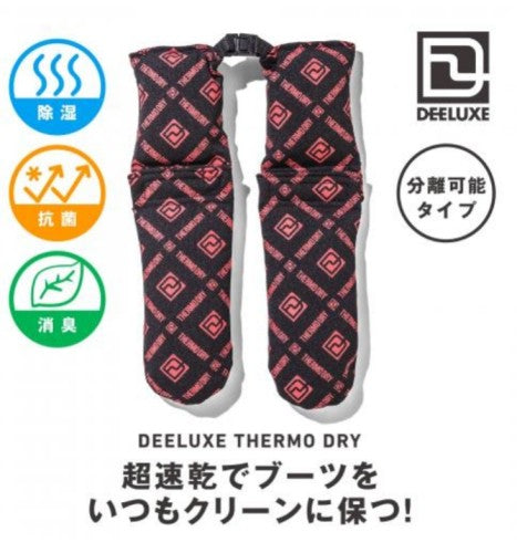 DEELUXE(ディーラックス) THERMO DRY(サーモドライ)　カラー: BLACK/RED