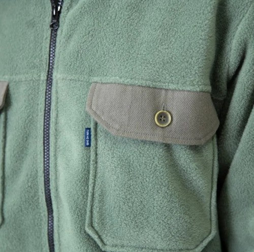 ZIP UPフリースJKT 125-608（カラー：GREEN）