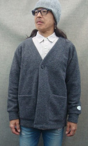 1ボタンカーディガン 125-609（カラー：BLACK）