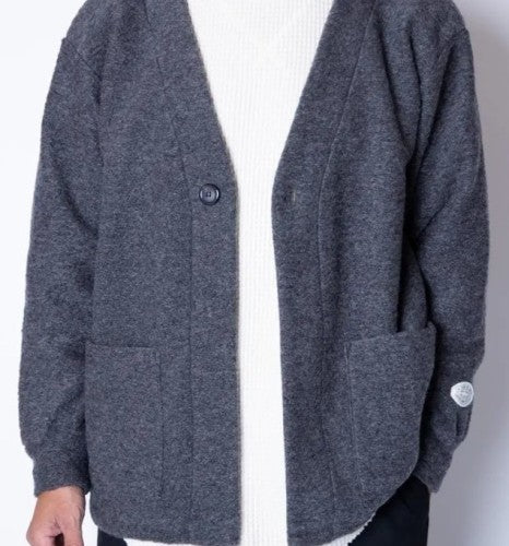 1ボタンカーディガン 125-609（カラー：BLACK）