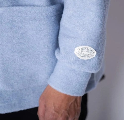 1ボタンカーディガン 125-609（カラー：BLUE）