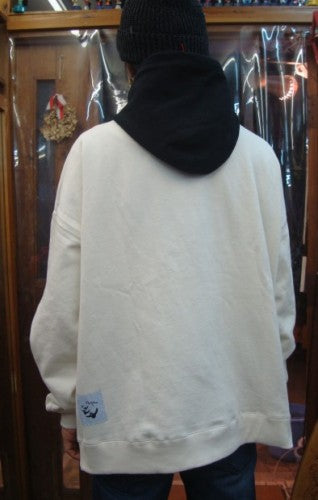 FX20-602 Mark Gonzales(マーク・ゴンザレス)  x FLATLUX - Love Hoodie（カラー：oatmeal）サイズ：L（日本サイズ）コラボレーション商品