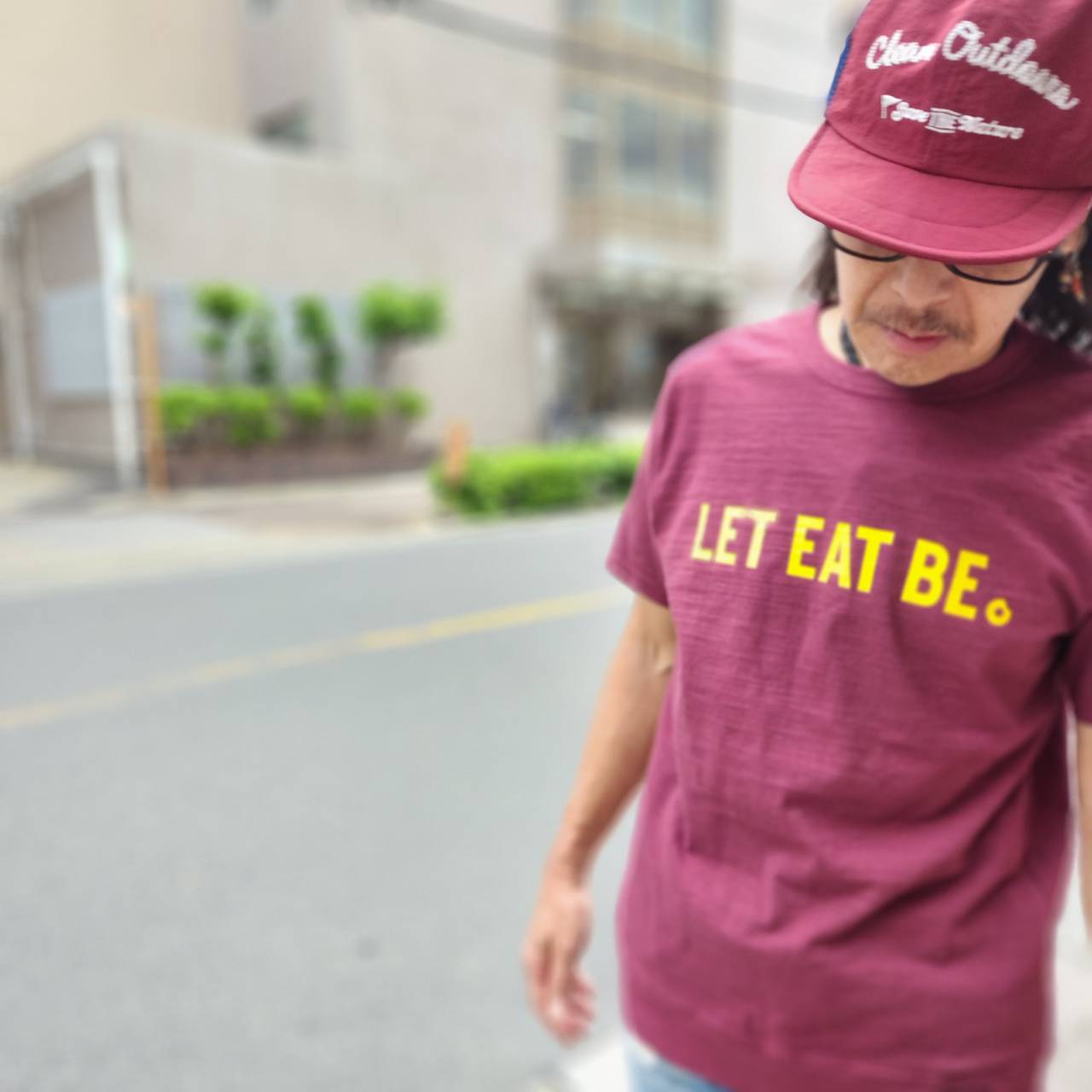 LET EAT BE Y-1098D（カラー：バーガンディ）サイズ：M（日本サイズ）