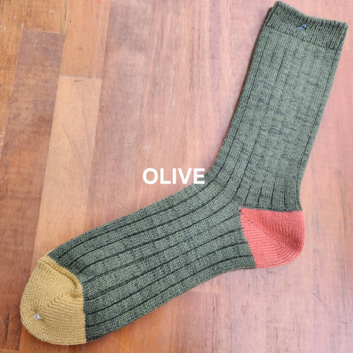 ウールリブ踵つま先切り替え MENS 11680（サイズは25-27cmのワンサイズ）