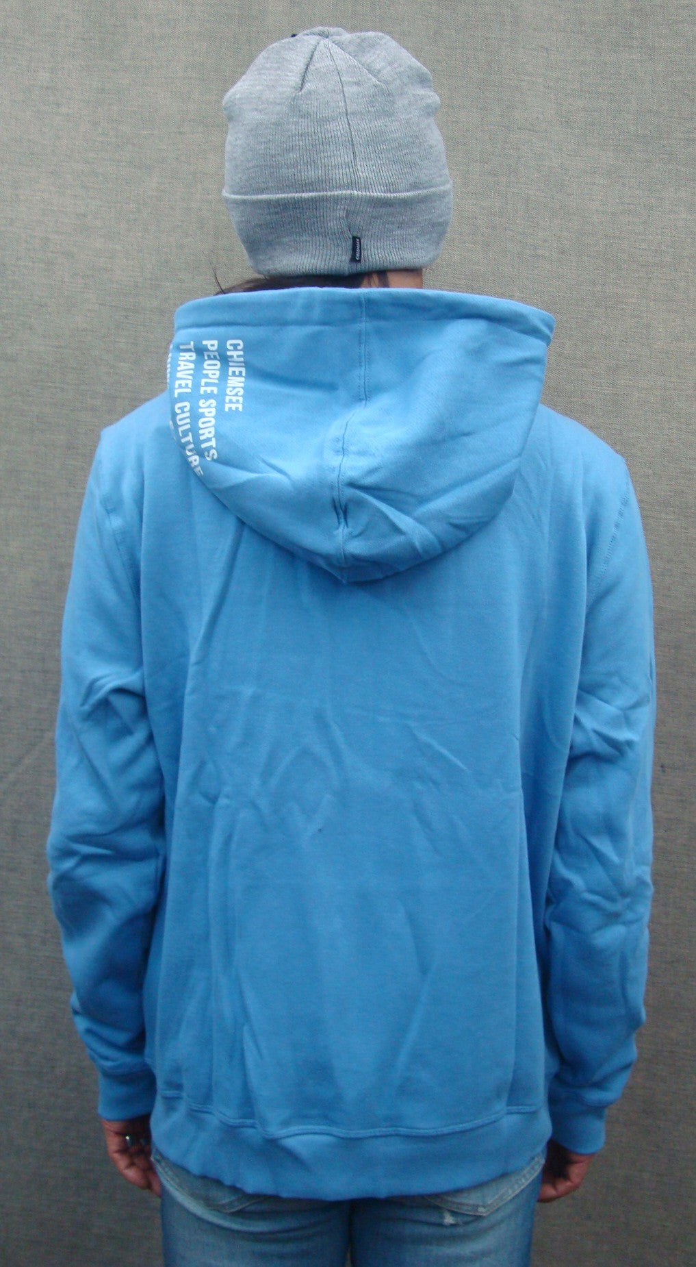 MEN HOODED SWEAT JACKET 00017685（カラー：18-4033 BLUE JASPER）