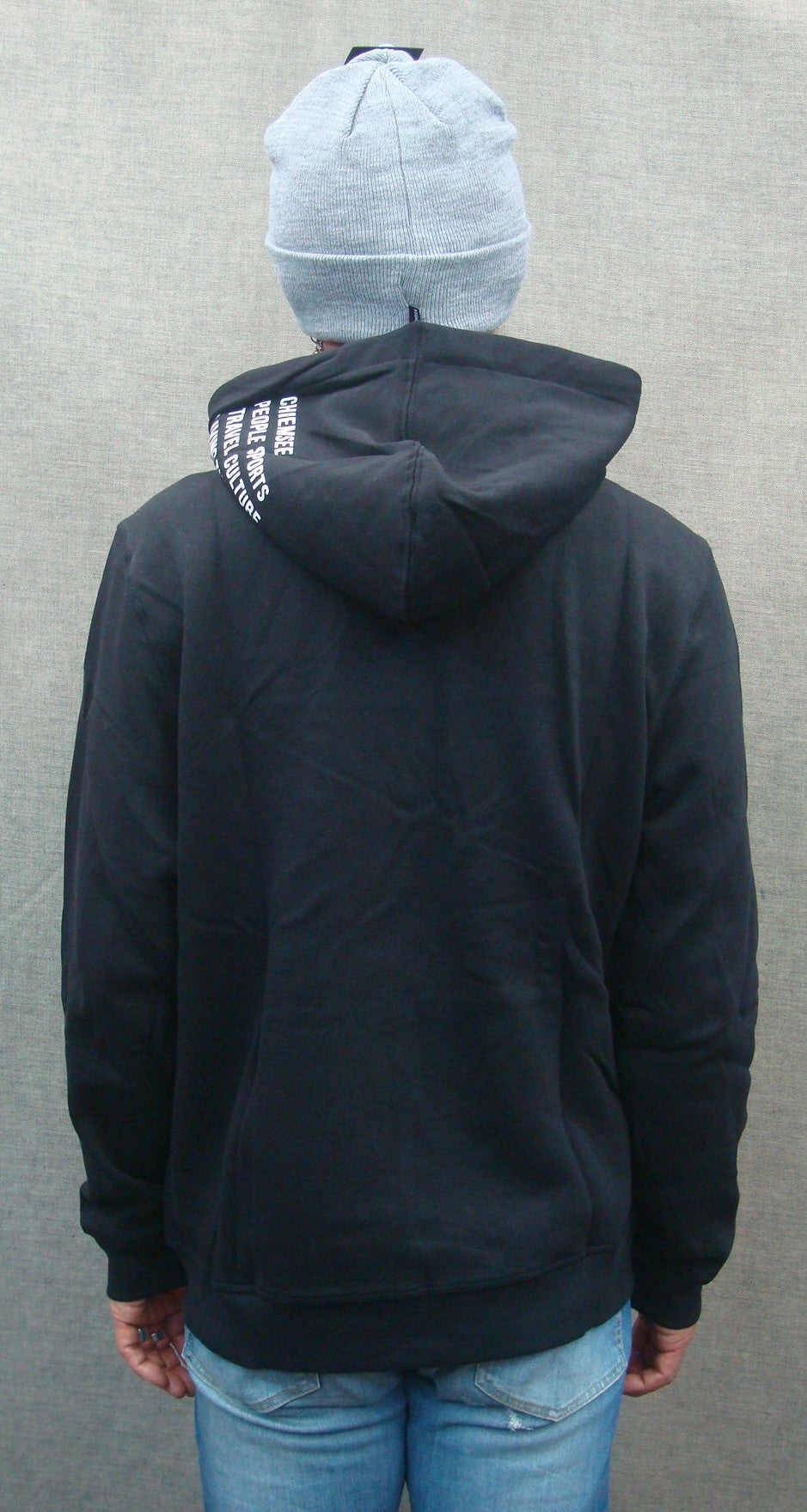 MEN HOODED SWEAT JACKET 00017685（カラー：19-3911 BLACK BEAUTY）