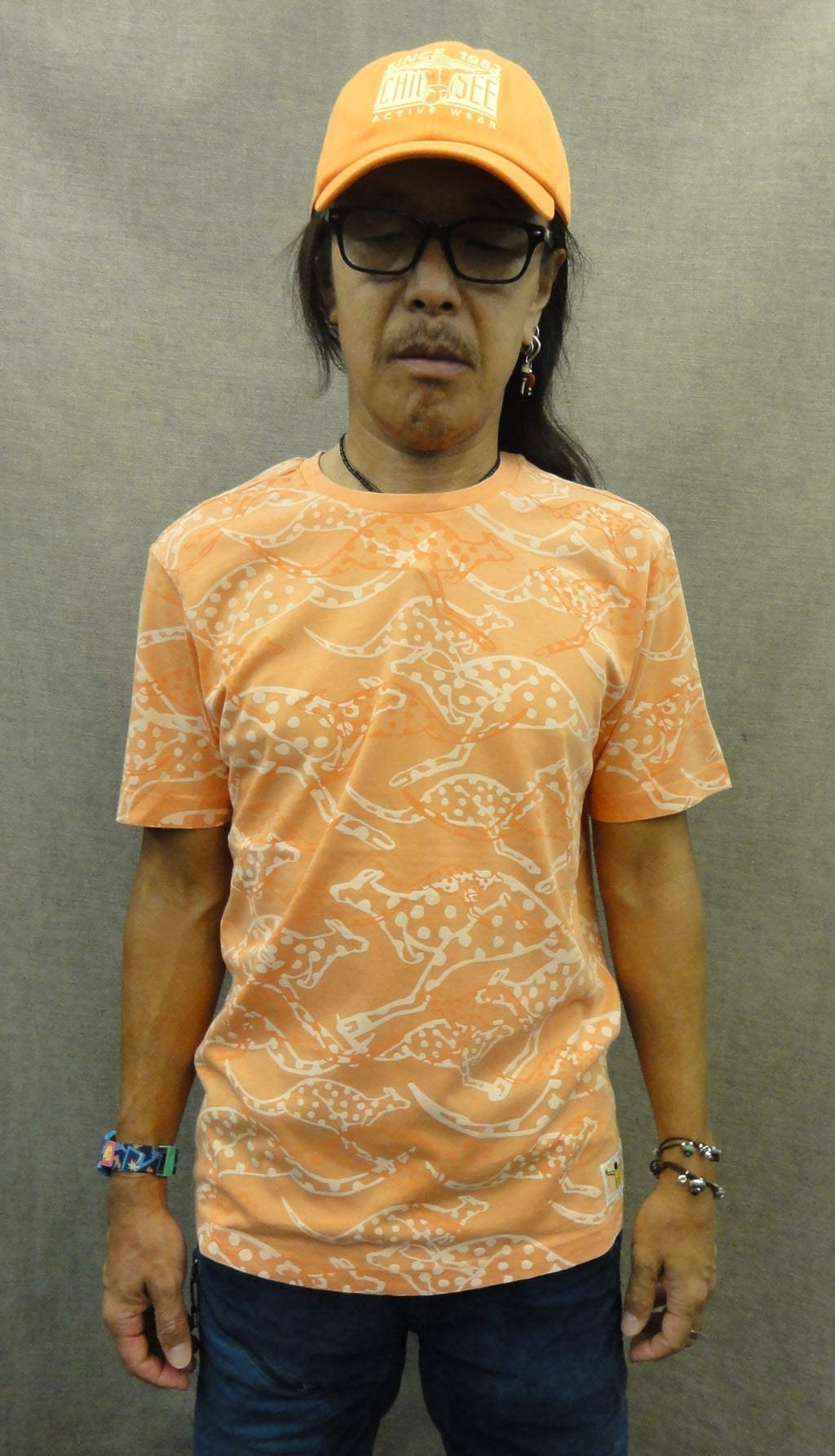 MEN T-SHIRT 3326012（カラー：16-1442 MELON）