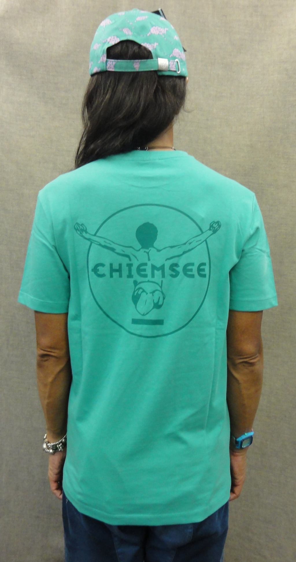MEN T-SHIRT 3126001（カラー：16-5721 MARINE GREEN）