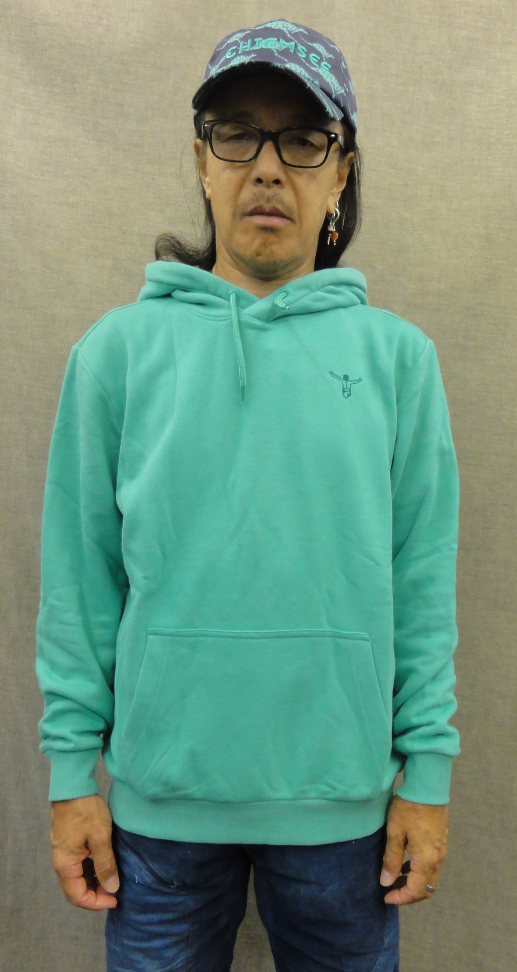 MEN HOODED SWEAT SHIRT 3326003（カラー：16-5721 MARINE GREEN）