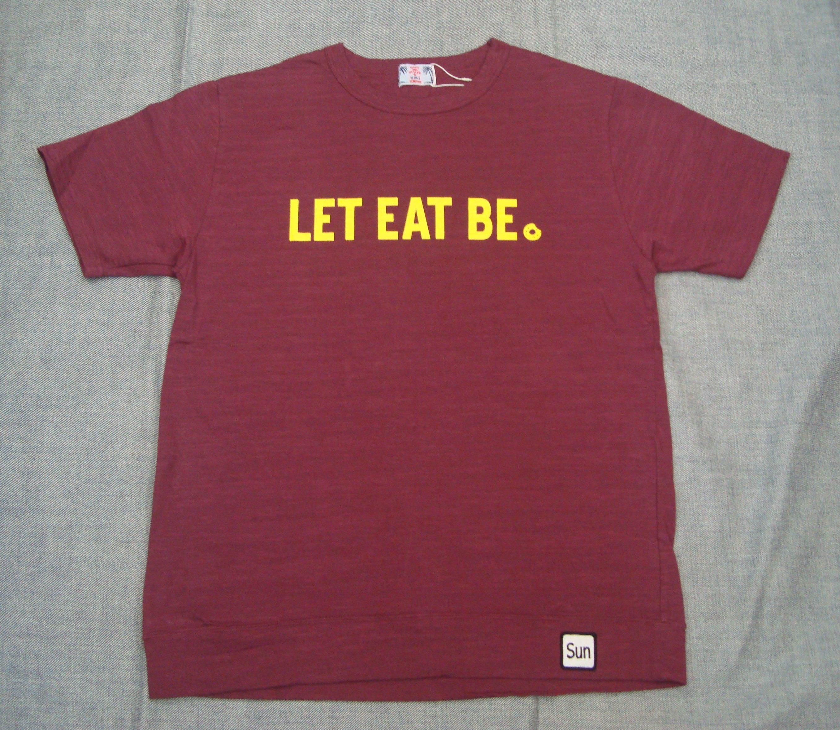 LET EAT BE Y-1098D（カラー：バーガンディ）サイズ：M（日本サイズ）