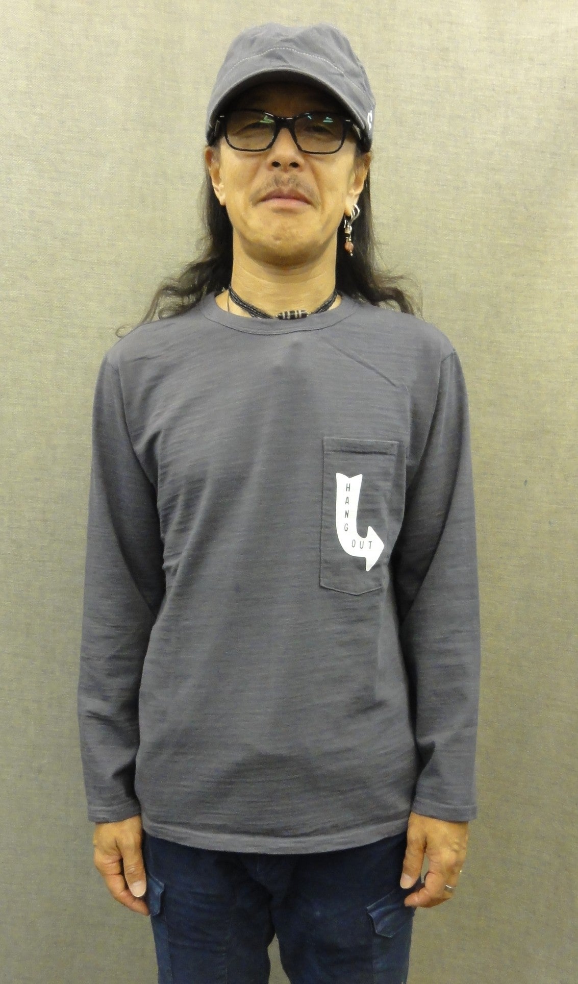 HANG OUT Y-1112A-LST（カラー：チャコール）サイズ：M（日本サイズ）