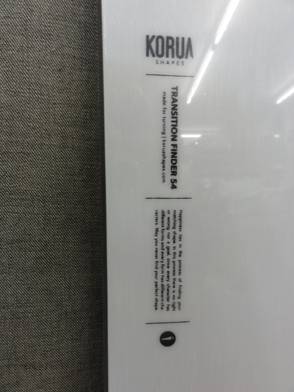 KORUA SHAPES SNOWBOARDS（コルアシェイプススノーボード）Transition Finder（トランジションファインダー）154cm　トップシート（Brushed（ブラッシュド））・・店頭のみの販売！・・在庫１点有